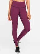 Old Navy Go Dry High Rise Compression Leggings For Women - Winter Wine