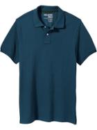 Old Navy Mens New Short Sleeve Pique Polos - Victorian Blue