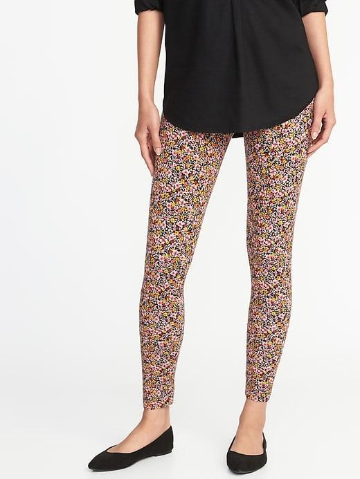 Old Navy Womens Printed Jersey Leggings For Women Multi Ditsy Floral Size Xs