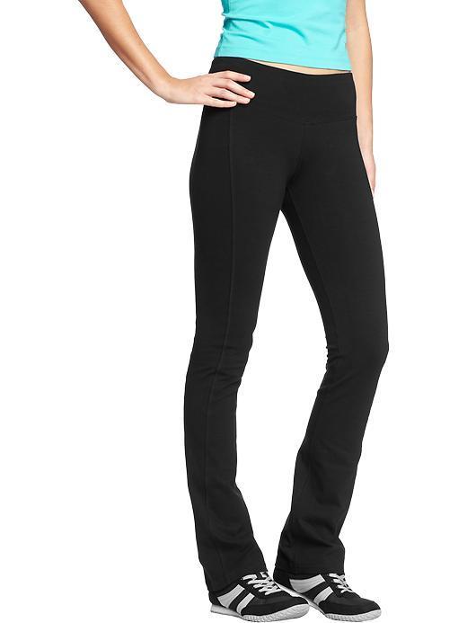 Old Navy Womens Slim Boot Cut Yoga Pants - Black Jack