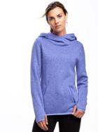 Old Navy Go Warm Performance Fleece Hoodie Pullover For Women - Delphinium