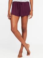 Old Navy Knit Lounge Shorts For Women - Winter Wine