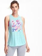 Old Navy Go Dry Tulip Hem Graphic Tank - Come Sail Away