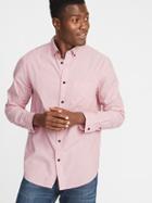 Old Navy Mens Regular-fit Built-in Flex Everyday Shirt For Men Pink Size S