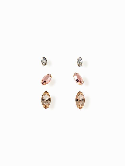 Old Navy Stud Earring 3 Pack For Women - Gold