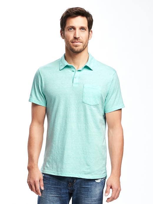 Old Navy Pocket Polo For Men - Big Island Blue