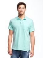Old Navy Pocket Polo For Men - Big Island Blue