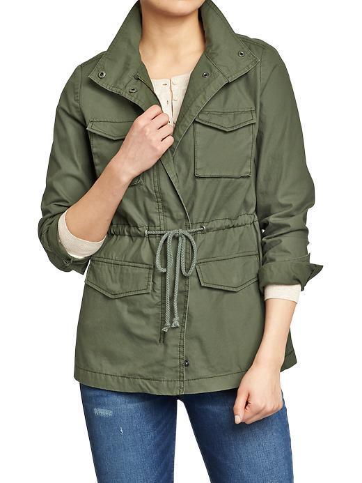 Old Navy Old Navy Womens Lightweight Tie Waist Jackets - Arugula