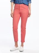 Old Navy Womens Mid-rise Pixie Ankle Chinos For Women Coral Obligation Size 12
