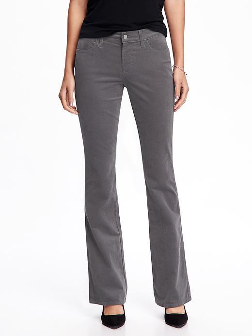 Old Navy Mid Rise Rockstar Cord Bootcut Jeans For Women - Blank Slate