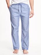 Old Navy Poplin Sleep Pants For Men - Light Blue