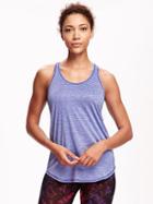 Old Navy Semi Fitted Go Dry Training Tank For Women - Ultraviolet