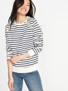 Old Navy Womens Relaxed Vintage Sweatshirt For Women Navy Stripe Size Xl