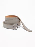 Old Navy Womens Sueded O-ring Buckle Belt For Women Taupe Size Xs/s