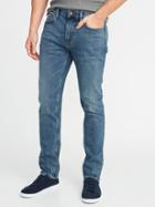 Old Navy Mens Slim Built-in Warm Jeans For Men Medium Wash Size 28w