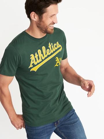 Old Navy Mens Mlb Team Graphic Tee For Men Oakland Athletics Size S