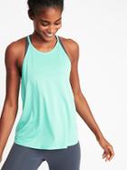 Old Navy Womens Relaxed High-neck Performance Swing Tank For Women Seafoam Size Xxl