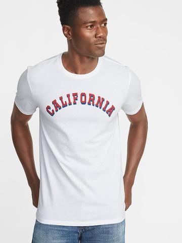 Old Navy Mens California Graphic Tee For Men Calla Lilies Size Xl