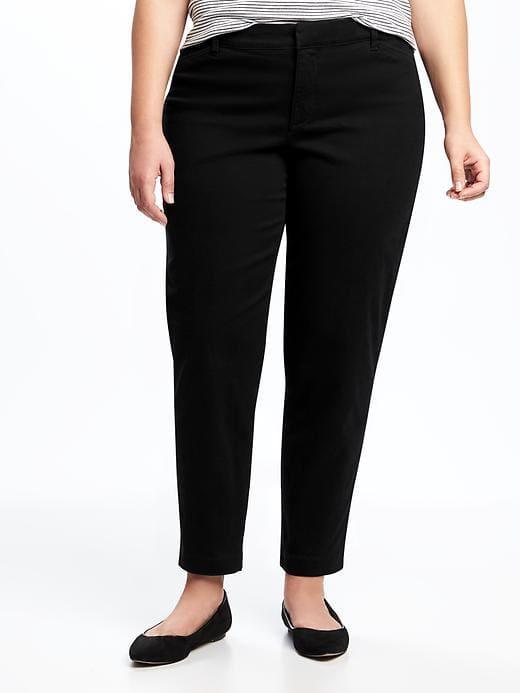 Old Navy Womens Secret-slim Plus-size Pixie Chinos Black Size 22