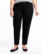 Old Navy Womens Secret-slim Plus-size Pixie Chinos Black Size 22