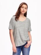 Old Navy Boyfriend Pocket Tee For Women - Heather Grey