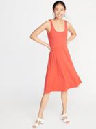 Sleeveless Jersey Fit & Flare Dress For Women
