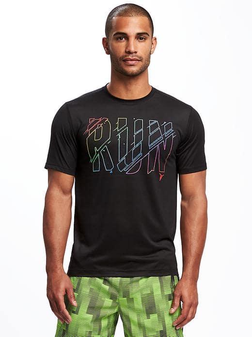 Old Navy Go Dry Graphic Performance Tee For Men - Black Jack 2