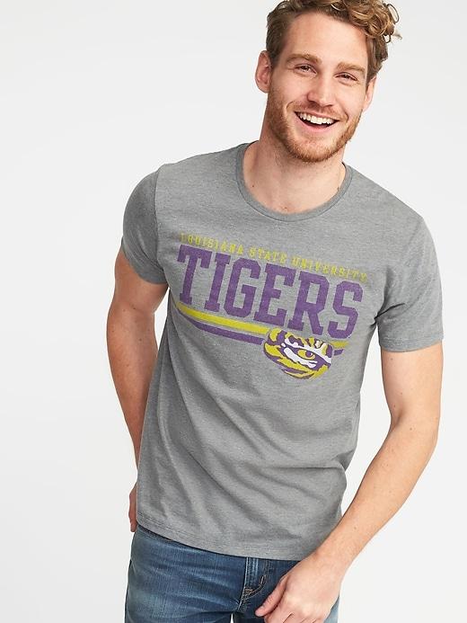 Old Navy Mens College Team Graphic Tee For Men Lsu Size Xl