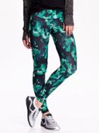 Old Navy Patterned Compression Leggings Size L Tall - Green Floral