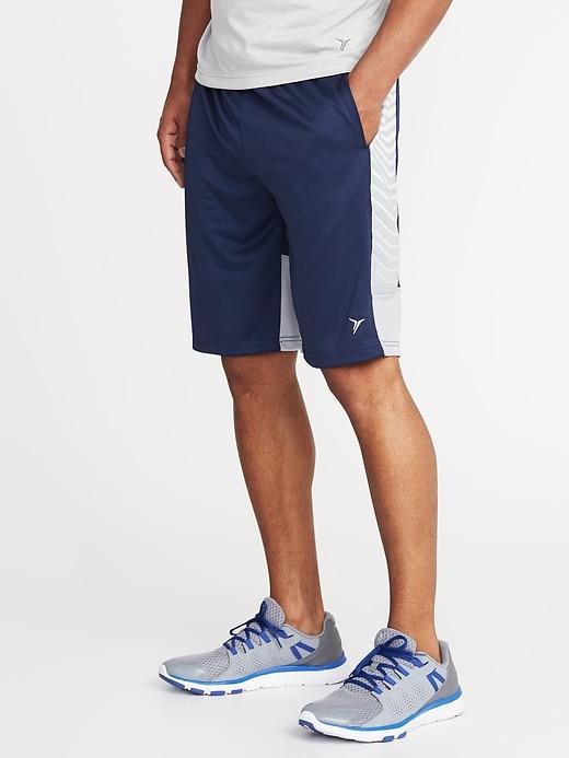 Old Navy Mens Go-dry Performance Shorts For Men (10) Blue Size Xxl