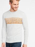 Old Navy Mens Built-in Flex Thermal-knit Tee For Men Fair Isle Multi Size Xxl