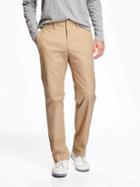 Old Navy Straight Non Iron Built In Flex Khakis For Men - Rolled Oats