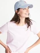 Old Navy Womens Graphic Baseball Cap For Women Striped Chambray Flamingo Size One Size