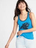 Old Navy Womens Nfl Retro-team Racerback Tank For Women Panthers Size Xl
