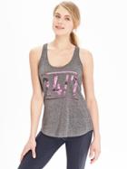 Old Navy Womens Active Godry Graphic Tanks - Carbon 2