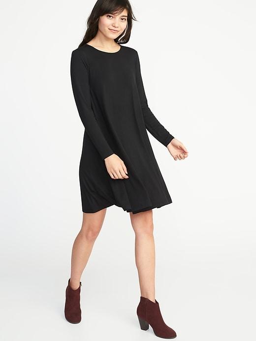 Old Navy Womens Jersey Swing Dress For Women Blackjack Size Xl