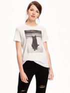 Old Navy Relaxed Halloween Graphic Tee For Women - Cream