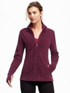 Old Navy Go Warm Performance Fleece Full Zip Jacket For Women - The Grape One Poly