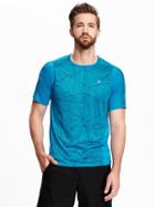 Old Navy Go Dry Cool Micro Texture Performance Tee For Men - Papa Surf Polyester