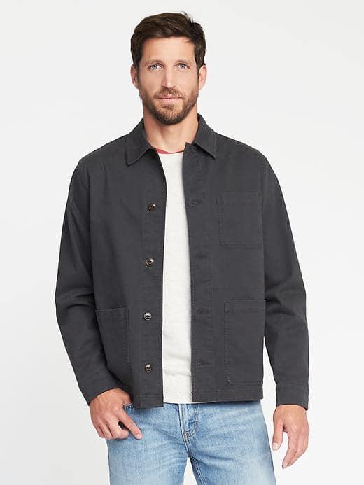 Old Navy Twill Shirt Jacket For Men - Panther