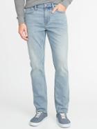 Old Navy Mens Slim Built-in Warm Jeans For Men Light Wash Size 28w