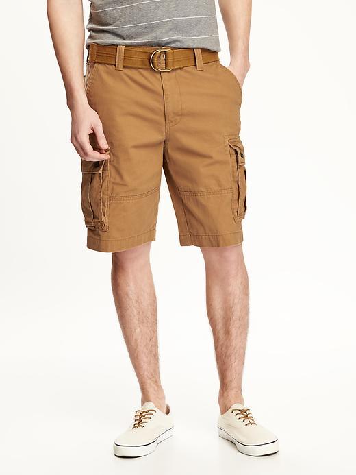 Old Navy Belted Cargo Shorts For Men 10 3/4 - Bandolier Brown