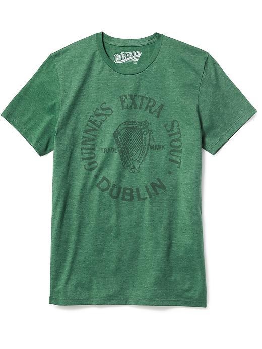 Old Navy Guinness Graphic Tee For Men - Dark Green