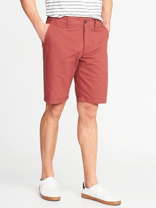 Old Navy Mens Broken-in Khaki Shorts For Men (10) Red Sumac Size 28w