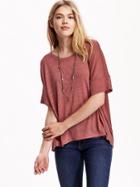 Old Navy Womens Oversized Drop Shoulder Tees Size L Tall - Reddy Steady