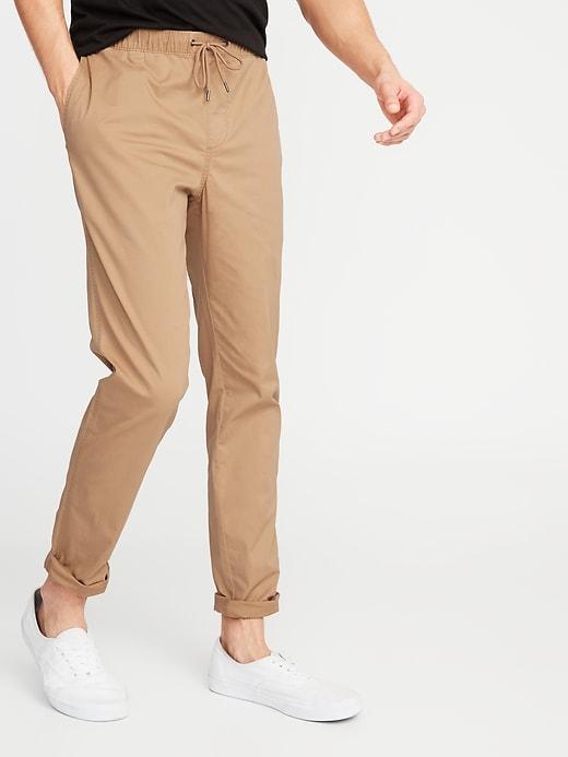 Relaxed Slim Pull On Anytime Chinos For Men