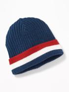 Old Navy Mens Roll-cuffed Beanie For Men Navy Heather Size One Size