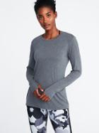 Old Navy Womens Ultra-light Performance Tee For Women Carbon Size S