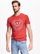 Old Navy United States Olympic Committee Graphic Tee For Men - Usa