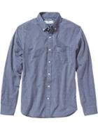 Old Navy Mens Slim Fit Patterned Button Front Shirts Size L Tall - Blue